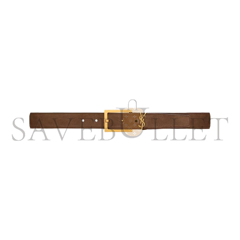 YSL BELT LETTER LOGO SUEDE 7895881U80W2358